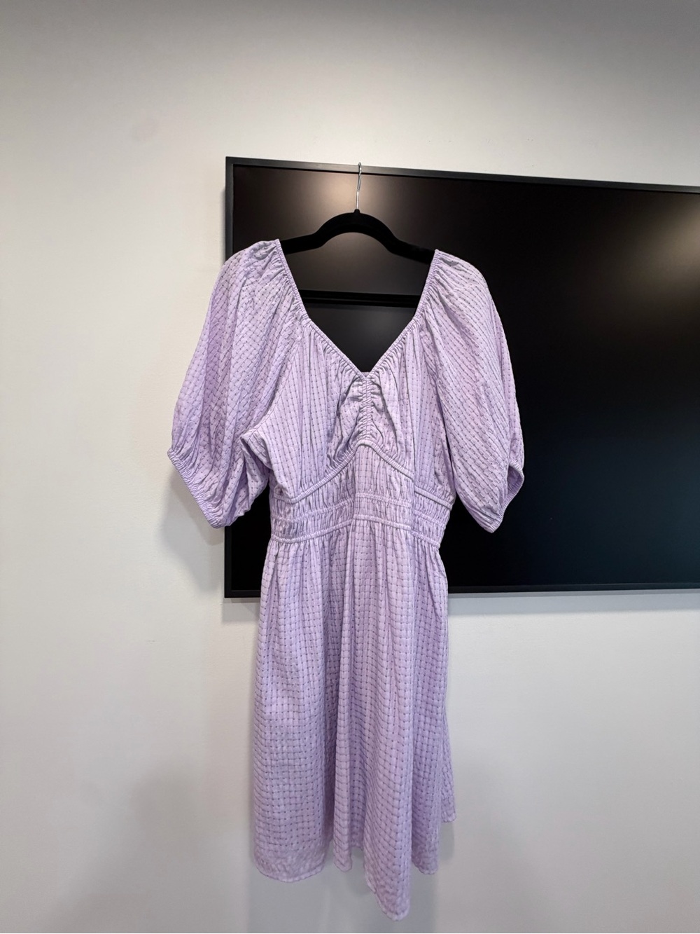Old Navy Lavender Puff-Sleeve Mini Dress
